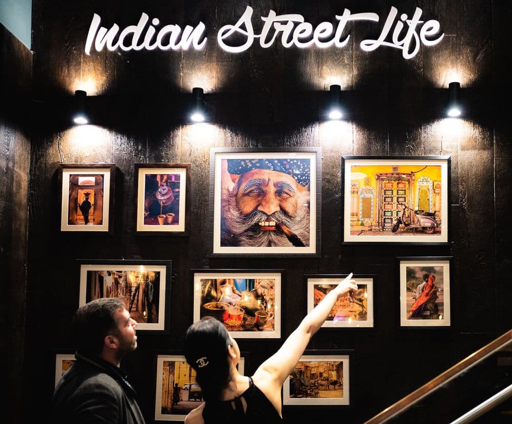 The Indian Street Life picture wall